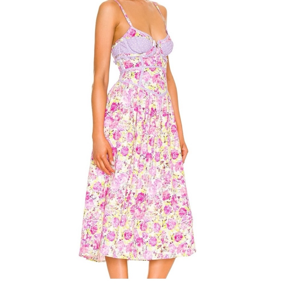 For Love And Lemons Martina Midi Dress